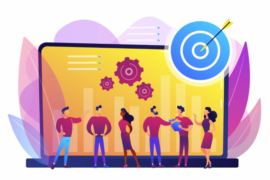 Illustration d’une équipe développant ses compétences pour améliorer efficacité et autonomie
